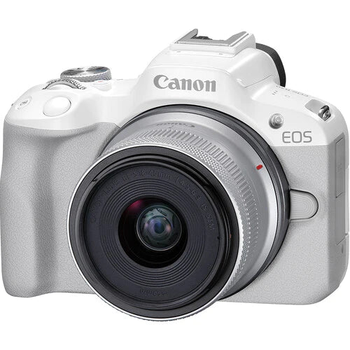 Canon EOS R50 Kit with (RF 18-45mm + RF 55-210mm ) (White)