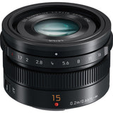 Panasonic LEICA DG SUMMILUX 15mm F1.7 ASPH Lens (Black)