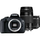 Canon EOS 2000D Kit with EF-S 18-55mm IS II + EF 75-300 f4-5.6 III