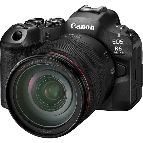 Canon EOS R6 Mark III with RF 24-105mm f/4L IS USM Lens +Extra Canon LP-E6P Battery
