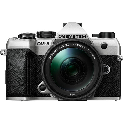OM System OM-5 Mark II Mirrorless Camera with 14-150mm F/4-5.6 II Lens (Silver)