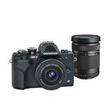 Olympus OM-D E-M10 Mark IV Body with (14-42mm EZ) (40-150mm) Black