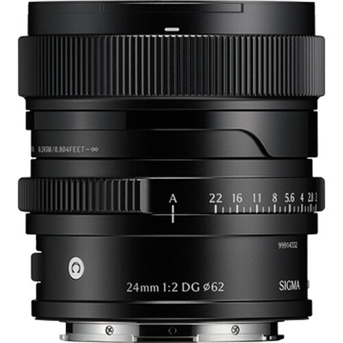 Sigma 24mm F2 DG Contemporary Lens Black (Sony E)