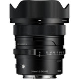 Sigma 24mm F2 DG Contemporary Lens Black (Sony E)