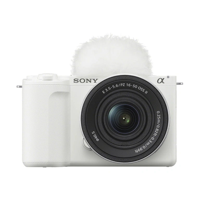 Sony ZV-E10 II Mirrorless Camera with 16-50mm II and 55-210mm Lens (ZV-E10M2X) (White)