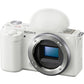 Sony ZV-E10 Mirrorless Camera with 16-50mm and 55-210mm Lens (White)