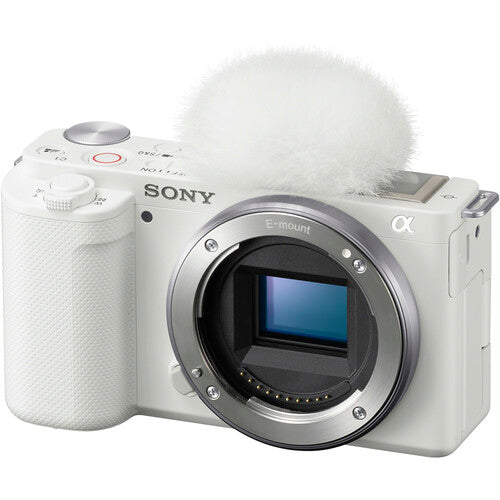 Sony ZV-E10 Mirrorless Camera with 16-50mm and 55-210mm Lens (White)