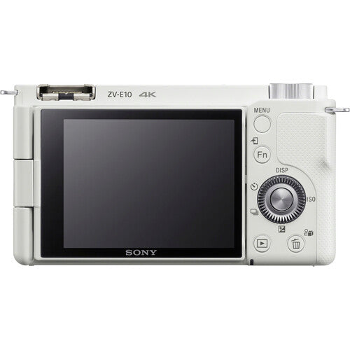 Sony ZV-E10 Mirrorless Camera with 16-50mm and 55-210mm Lens (White)